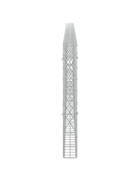 Gabione con Filo da 5 mm e Rete da 5x10 cm 500x10x100 cm