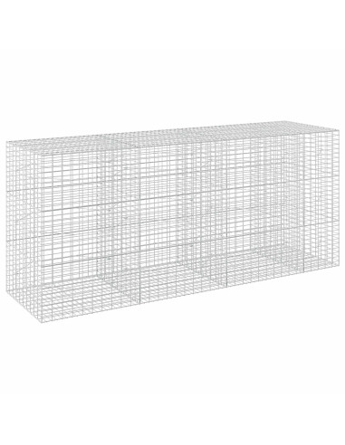 Gabione con Filo da 5 mm e Rete da 5x10 cm 350x100x150 cm