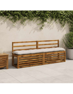 Cuscino per panchina VIANEN 100% Poliestere Bianco