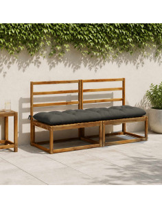 Cuscino per panchina VIANEN 100% Poliestere Antracite