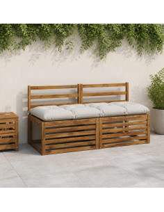 Cuscino per panchina VIANEN 100% Poliestere Bianco