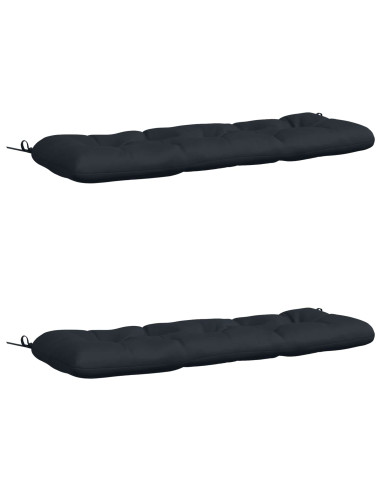 Cuscini per Panchina VIANEN 2 pz 100% Poliestere Blu Scuro