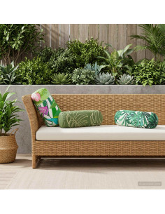 Cuscino 2 pz HEERLEN Multicolore Ø 15 x 40 cm Poliestere