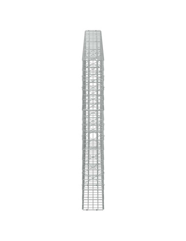 Gabione con Filo da 5 mm e Rete da 5x10 cm 350x20x150 cm
