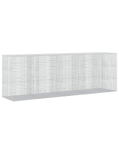 Gabione con filo da 5 mm e rete da 5x5 cm 450x100x150 cm 2