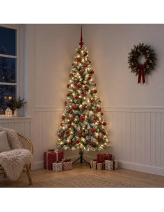 Albero di Natale artificiale con palline 240 cm 300 LED