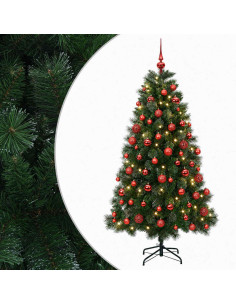 Albero di Natale artificiale con palline 240 cm 300 LED 2