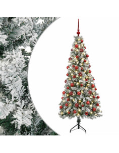 Albero di Natale artificiale con palline 240 cm 300 LED 2