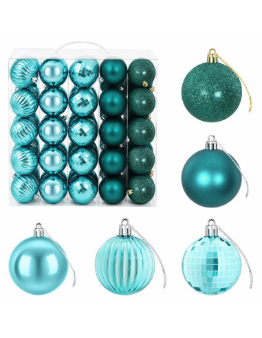 Set di Palline di Natale 75 pz Verde 6 cm Polistirolo