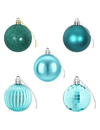 Set di Palline di Natale 75 pz Verde 6 cm Polistirolo