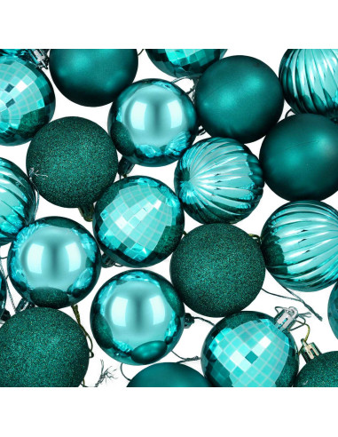 Set di Palline di Natale 75 pz Verde 6 cm Polistirolo