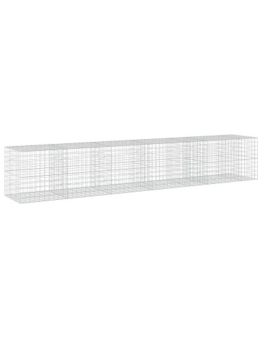 Gabione con filo da 5 mm e rete 10x10 cm 550x100x100 cm