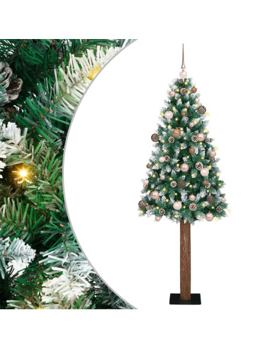 Albero di Natale snodato con 300 LED con supporto Verde 180 cm