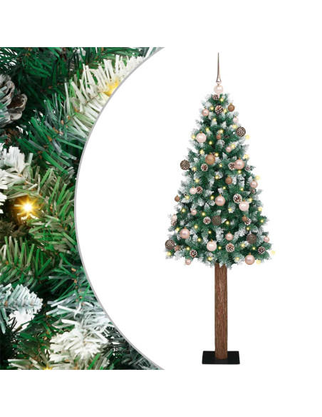 Albero di Natale snodato con 300 LED con supporto Verde 180 cm