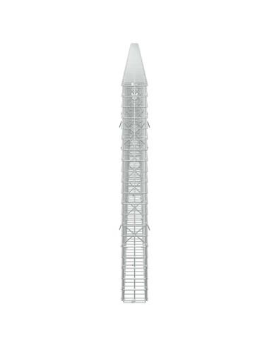 Gabione con filo da 5 mm e rete da 5x5 cm 800x10x100 cm
