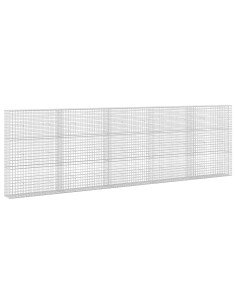 Gabione con filo da 5 mm e rete da 5x5 cm 500x30x150 cm 2