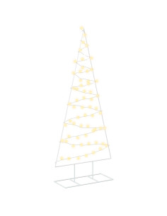 Albero di Natale in metallo con LED KUOPIO 180 cm Bianco caldo 2