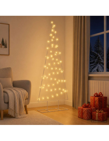 Albero di Natale in metallo con LED KUOPIO 180 cm Bianco caldo