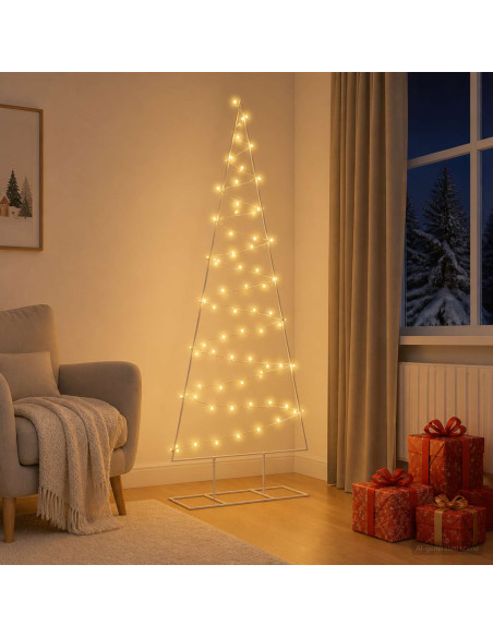 Albero di Natale in metallo con LED KUOPIO 180 cm Bianco caldo