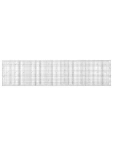 Gabione con filo da 5 mm e rete da 5x5 cm 650x20x150 cm