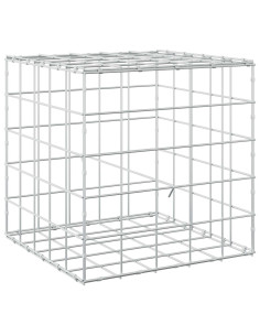 Gabione con filo da 5 mm e rete 10x10 cm 50x50x50 cm 2