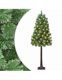 Albero di Natale Artificiale con Rami Pieghevoli 120 cm 150 LED 2