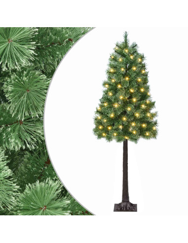 Albero di Natale Artificiale con Rami Pieghevoli 120 cm 150 LED