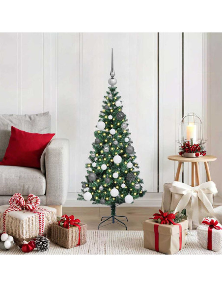 Albero di Natale artificiale con luci integrate Verde 120 cm