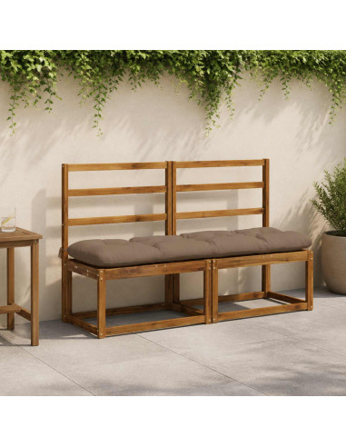 Cuscino per panchina VIANEN 100% Poliestere Tortora