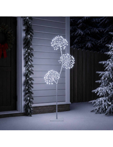 Albero di Natale a LED a forma di S Bianco 18 x 18 x 120 cm