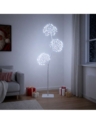 Albero di Natale a LED a forma di S Bianco 18 x 18 x 120 cm