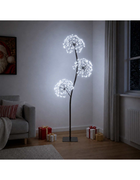 Albero di Natale a LED a forma di S Nero 18 x 18 x 150 cm