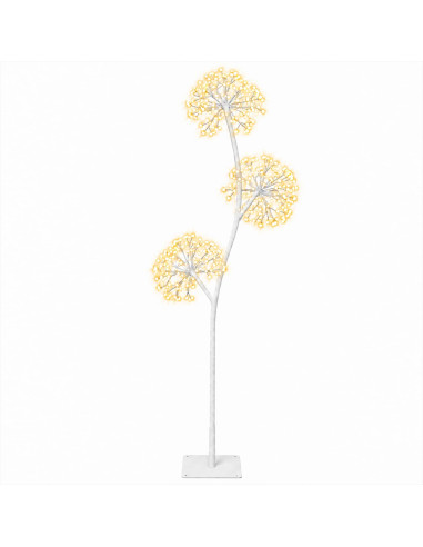 Albero di Natale a LED a forma di S Bianco 18 x 18 x 120 cm