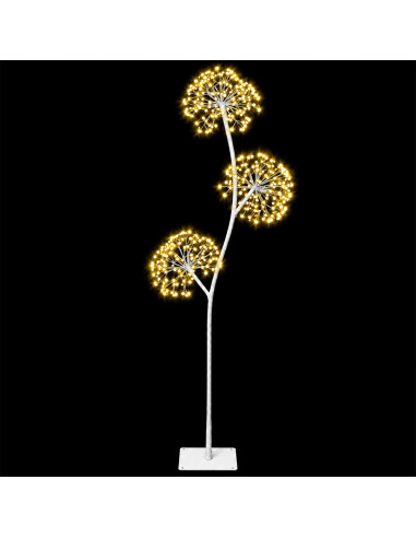 Albero di Natale a LED a forma di S Bianco 18 x 18 x 120 cm