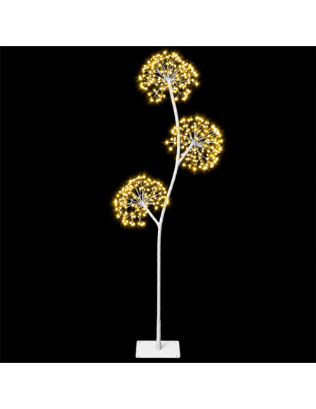 Albero di Natale a LED a forma di S Bianco 18 x 18 x 120 cm