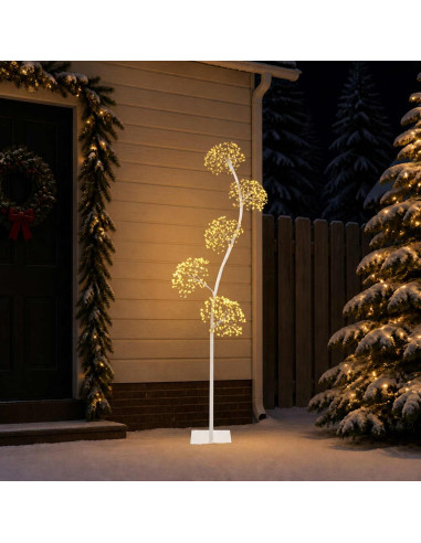 Albero di Natale a LED a forma di S Bianco 20 x 20 x 175 cm
