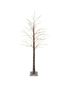 Albero di Natale LED innevato Marrone 22 x 22 x 180 cm Plastica 2