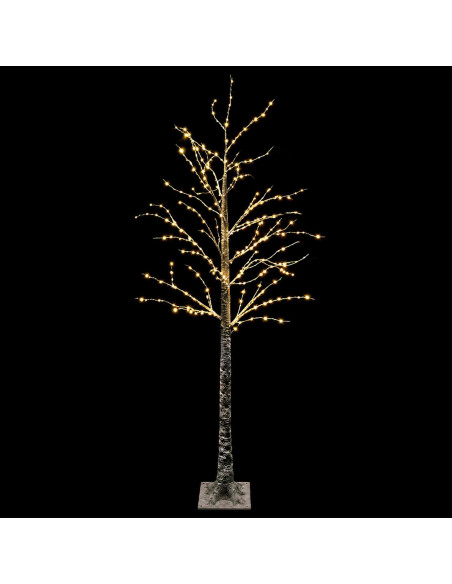 Albero di Natale LED innevato Marrone 22 x 22 x 180 cm Plastica