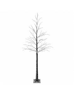 Albero di Natale LED innevato Marrone 25 x 25 x 210 cm Plastica 2