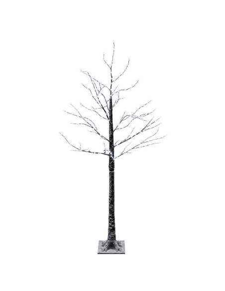 Albero di Natale LED innevato Marrone 22 x 22 x 150 cm Plastica