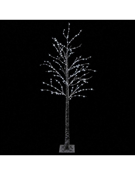Albero di Natale LED innevato Marrone 22 x 22 x 180 cm Plastica