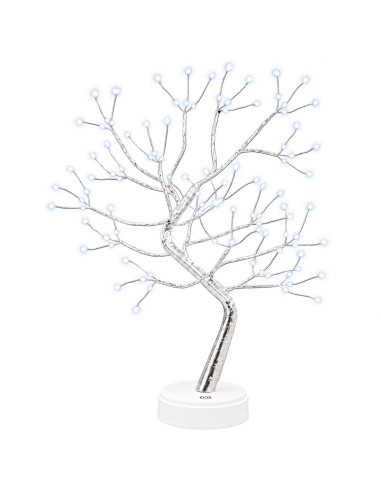 Mini albero di Natale starburst 2 pz Argento 12 x 50 cm Acciaio