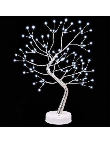 Mini albero di Natale starburst 2 pz Argento 12 x 50 cm Acciaio