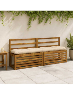 Cuscino per panchina VIANEN 100% Poliestere Crema