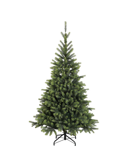 Albero di Natale artificiale con palline 150 cm 150 LED