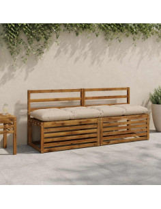 Cuscino per panchina VIANEN 100% Poliestere Crema