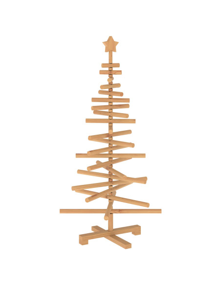 Albero di Natale in legno KOTKA 120 cm Legno Massello di Pino
