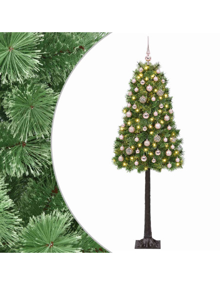 Albero di Natale artificiale con rami snodati e palline 180 cm