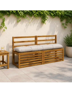 Cuscino per panchina VIANEN 100% Poliestere Bianco