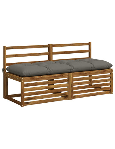 Cuscino per panchina VIANEN 100% Poliestere Grigio